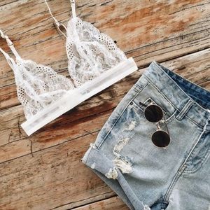 Monsieur | delicate white lace bralette